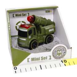 Autko wojskowe na koło zamachowe 9cm w pudełku, zieleń - 2
