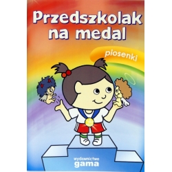 KSIĄŻKA 'PRZEDSZKOLAK NA MEDAL -PIOSENKI'+PŁ.CD i NUTY - 1