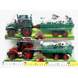 TRAKTOR Z PRZYCZEPĄ ZE ZWIERZĘTAMI 33cm (G022825) - 1