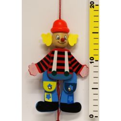 DREWNIANY PAJACYK ZE SZNURKIEM - 1