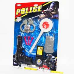 Zestaw policjanta Lizak, kajdanki, pistolet na strzałki (G057337) - 2