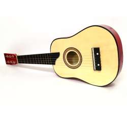 Gitara drewniana 62 cm -6 strun różnej wysokości dźwięku (Z2585) - 2