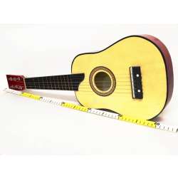 Gitara drewniana 62 cm -6 strun różnej wysokości dźwięku (Z2585) - 3