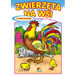 KOLOROWANKA 'ZWIERZĘTA NA WSI' A5 [01] KOGUT - 1