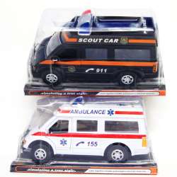Ambulans 28 cm Karetka lub Policja na koło zamachowe - 9
