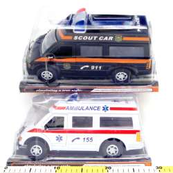 Ambulans 28 cm Karetka lub Policja na koło zamachowe - 2