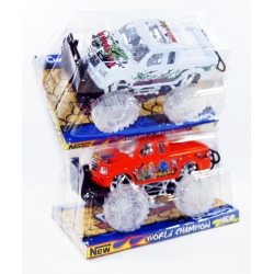 AUTO TERENOWE -ŚWIECĄCE KOŁA 19cm NA KOŁO ZAMACHOWE - 1