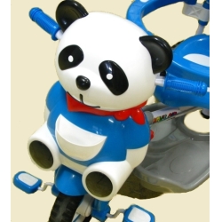 ROWEREK 3-KOŁOWY JY23 PANDA ZE STERUJĄCĄ RĄCZKĄ, BALDACHIMEM - 4