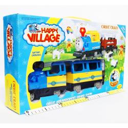 Klocki MAXI 0033 kolejka z dźwiękiem 'Happy village' - 2