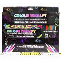 Colour therapy -zestaw z 12 kredkami w pudełku (P384034) - 7