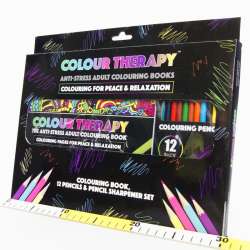 Colour therapy -zestaw z 12 kredkami w pudełku (P384034) - 4