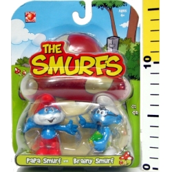 SMURFS ZESTAW PODWÓJNY -FIGURKA+ na blistrze - 1