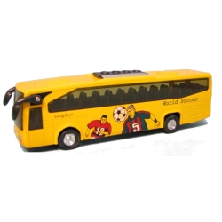 AUTOBUS METALOWY TURYSTYCZNY 18cm pull-back - 4