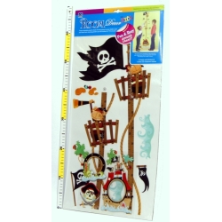 DEKORAC. MIARKA NA ŚCIANĘ, MEBLE -do 170cm PIRACI/ŻYRAFA - 4