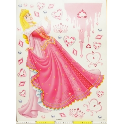 NAKLEJKA DUŻA DEKOR KSIĘŻNICZKA DISNEY 68x48cm - 1