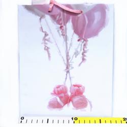 Torba papierowa 1 szt. wzory świąteczne lub całoroczne 22x17cm - 7