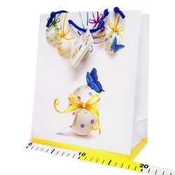 Torba papierowa 1 szt. wzory świąteczne lub całoroczne 22x17cm - 16