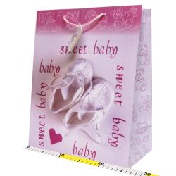 Torba papierowa 1 szt. wzory świąteczne lub całoroczne 32x26cm - 11