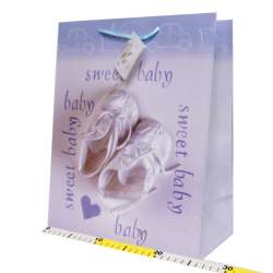 Torba papierowa 1 szt. wzory świąteczne lub całoroczne 32x26cm - 2