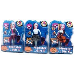 LALKA MONSTER GIRL 30cm -NIEBIESKIE OPAKOWANIE - 4