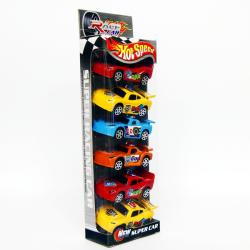 MINI AUTKA PLASTIKOWE zestaw 6 sztuk - 1
