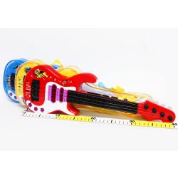 Gitara z 4 metalowymi strunami mała 41cm w foliowym pokr - 2