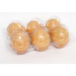 Jajka plastikowe 6szt. w plastikowej foremce - 1