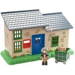 LISTONOSZ PAT BUDYNEK POCZTY Z FIGURKĄ PANI GOGGINS pud. - 2