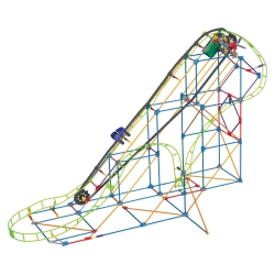 K'NEX KOLEJKA SUPER CYCLONE NA BATERIE 82cm 675el. +7 l - 2