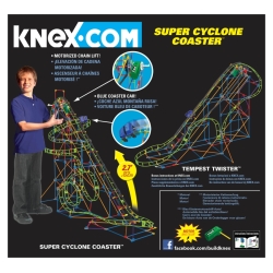 K'NEX KOLEJKA SUPER CYCLONE NA BATERIE 82cm 675el. +7 l - 3