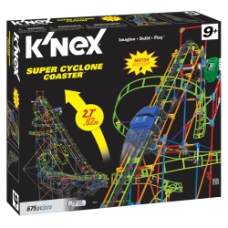 K'NEX KOLEJKA SUPER CYCLONE NA BATERIE 82cm 675el. +7 l - 1