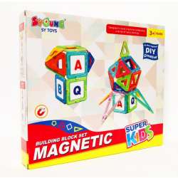 Magnetyczne klocki 35el SUPER KIDS w pudełku - 1