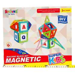 Magnetyczne klocki 35el SUPER KIDS w pudełku - 2