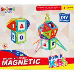 Magnetyczne klocki 35el SUPER KIDS w pudełku - 4