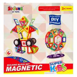 Magnetyczne klocki 78el SUPER KIDS w pudełku - 3