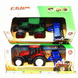 Traktor z maszyną rolniczą w pudełku 40x20x15cm - 3
