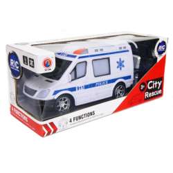 Ambulans na radio 4 funkcje +światło 28x12x11cm 788S - 2