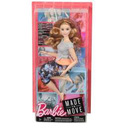 Mattel Lalka Barbie Made to move - ruda (GXP-647343) - 1