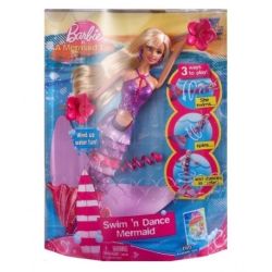 BARBIE R4151 PODWODNA TANCERKA ZMIENIA KOL.,PŁYWA FIOLET - 1