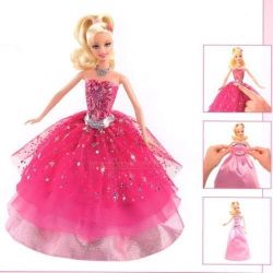 BARBIE T2562 MODNA PARYŻANKA PRZEBIERANA ŚWIECĄCA +DŹWIĘK - 3