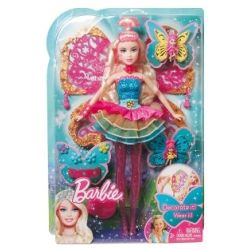 BARBIE T3036 BROKATOWA WRÓŻKA Z MOTYLKAMI-SPINECZKAMI - 1