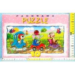 Auta - Puzzle Panoramiczne MAXIM 10 elementów - 1