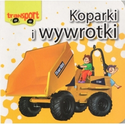 KSIĄŻECZKA KARTONOWA 'KOPARKI I WYWROTKI' TRANSPORT - 1