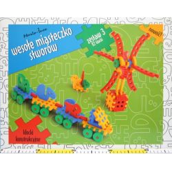 KLOCKI 'WAFLE' 82el. WESOŁE MIASTECZKO STWORKÓW pudełko (MARIO WMS3) - 3