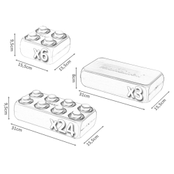 KLOCKI BUDOWLANE CEGŁY WIELKIE - 33 ELEMENTY (5906737901304) - 3