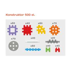 Klocki 'mini waffle' konstruktor 500 el. (GXP-665105) - 4