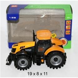 Traktor z dźwiękiem i swiatłami 19 cm w pudełku - 6