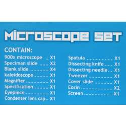 Mikroskop z rzutnikiem x100 x300 x600 x900, pryzmat,lupa - 8
