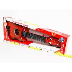 Gitara 52cm plastikowa z 4 metalowymi strunami w pudełku - 2
