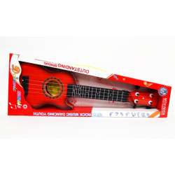 Gitara 52cm plastikowa z 4 metalowymi strunami w pudełku - 3
